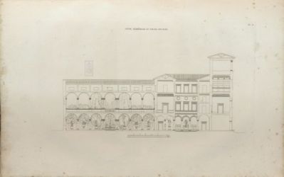 Pl.  71. Coupe g&eacute;om&eacute;trale du Palais Nicolini