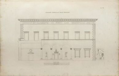 Pl. 35. El&eacute;vation lat&eacute;rale du Palais Pandolfini