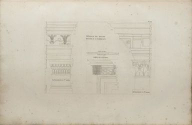 Pl. 22. D&eacute;tails du Palais Ruccelai [Rucellai] &agrave; Florence 