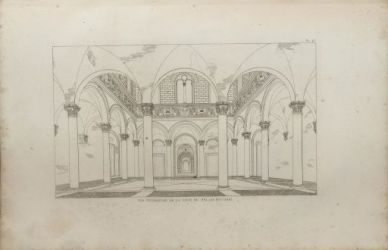 Pl. 43. Vue int&eacute;rieure de la cour du Palais Riccardi