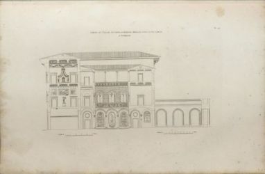 Pl. 41. Coupe du Palais Ricardi [Riccardi], autrefois M&eacute;dicis, dans la via Larga &agrave; Florence