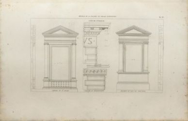 Pl. 36. D&eacute;tails de la fa&ccedil;ade du Palais Pandolfini