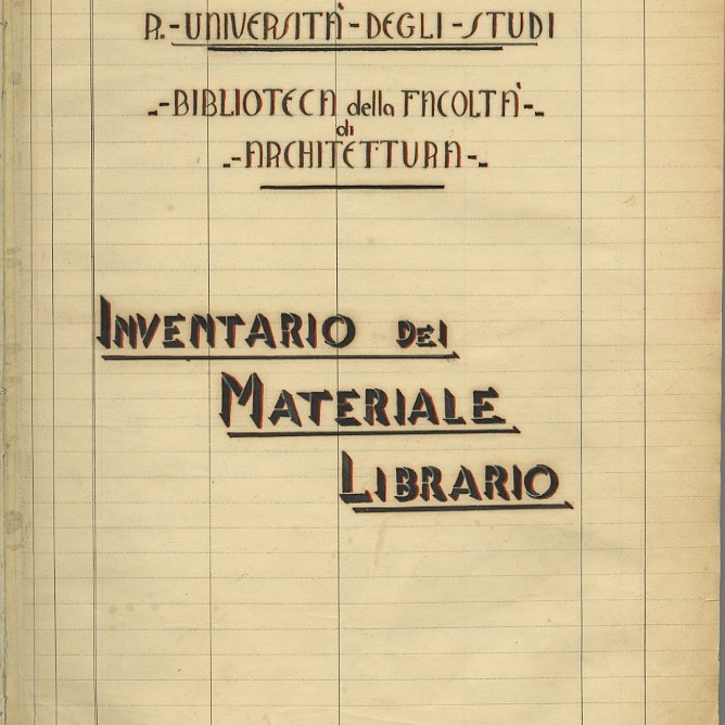 Registro inventariale n. 1