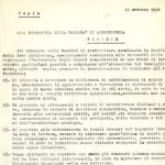 Comunicato del Segretario Generale Consiglio Studentesco della Facoltà di Architettura, 1948 Comunicato del Segretario Generale Consiglio Studentesco della Facoltà di Architettura, 1948
