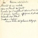 Appunti manoscritti per la Relazione della Biblioteca di architettura, 1949 Appunti manoscritti per la Relazione della Biblioteca di architettura, 1949