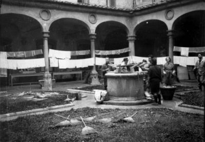 Il chiostro della Facolt&agrave; di Architettura - Sede di Via Ricasoli, Fondo Giuseppe Gori