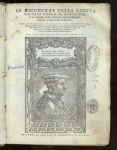 Le ricchezze della  lingua volgare sopra il Boccaccio di M. Francesco Alunno, frontespizio