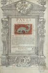 Praelectiones, frontespizio Praelectiones, frontespizio