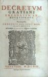 Decretum Gratiani, frontespizio Decretum Gratiani, frontespizio