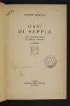 Ossi di seppia, frontespizio