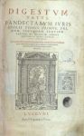 Digestum vetus, frontespizio