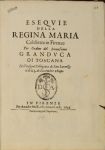 Esequie della Regina Maria, frontespizio2 Esequie della Regina Maria, frontespizio2