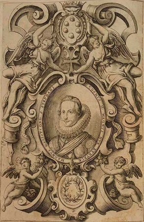 Esequie fatte in Venetia, tav. con l'effigie di Cosimo II